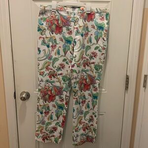 Ralph Lauren floral print pants for any occasion. Sz 14, waist 36.